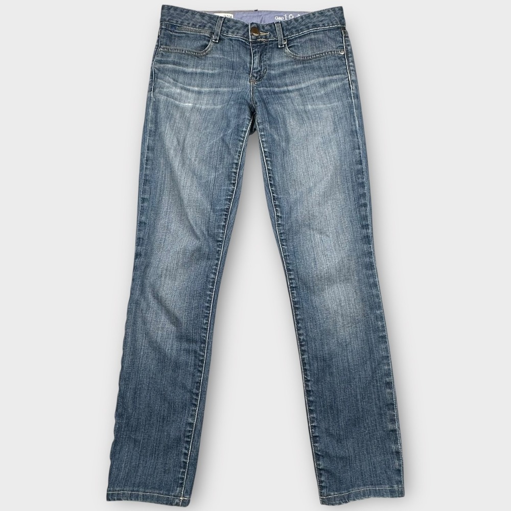Gap 1969 Always Skinny Jeans Womens‎ 27 Blue Medium Wash Stretch Denim Low Rise